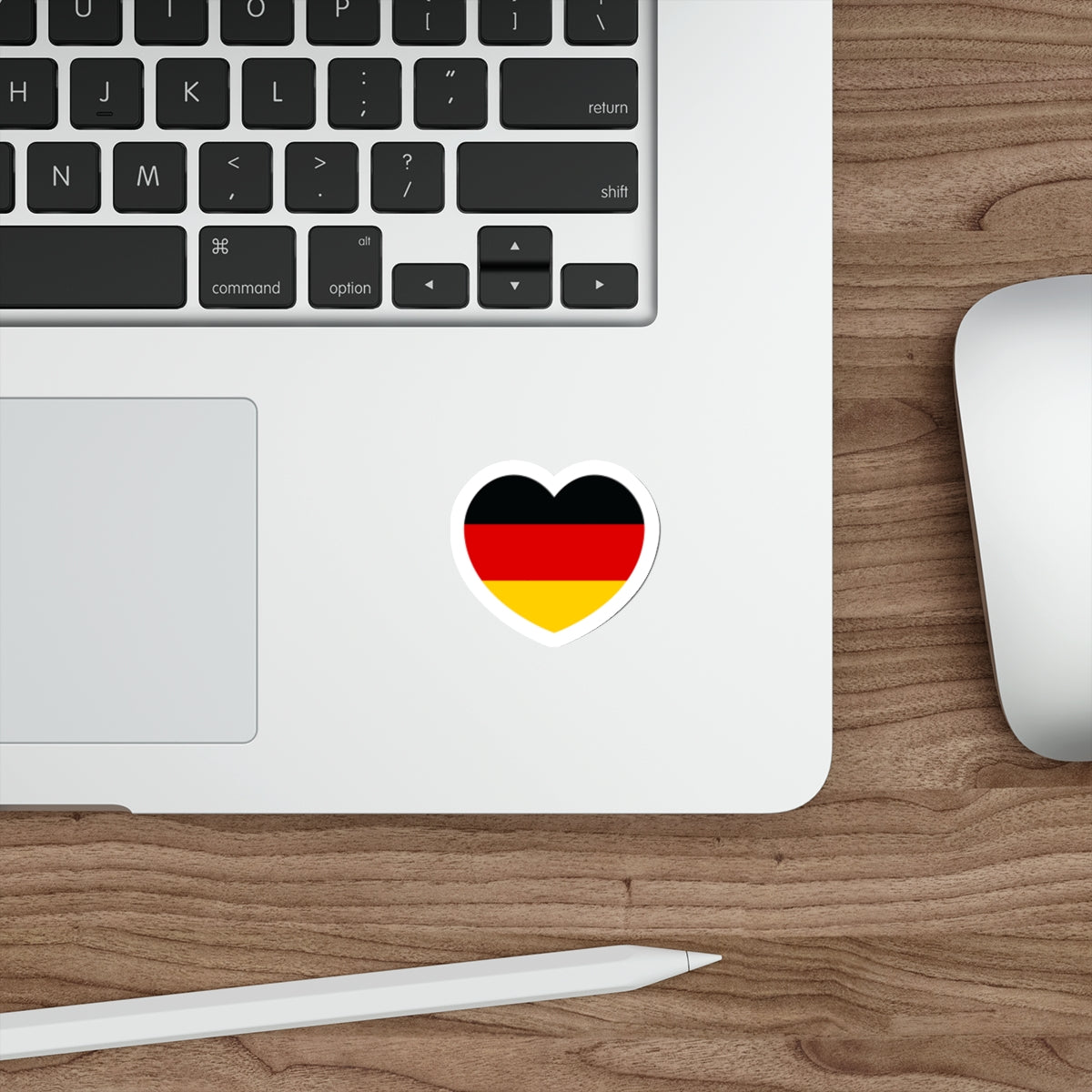 Heart Flag of Germany - STICKER Vinyl Die-Cut Decal-The Sticker Space