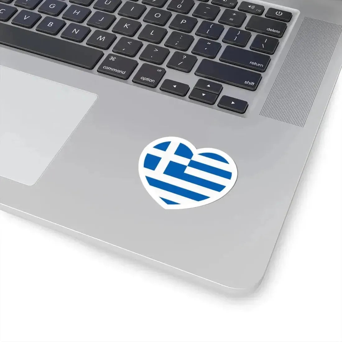 Heart Flag of Greece - STICKER Vinyl Kiss-Cut Decal - The Sticker Space