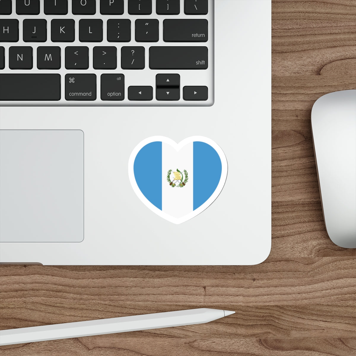 Heart Flag of Guatemala - STICKER Vinyl Die-Cut Decal-The Sticker Space