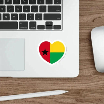 Heart Flag of Guinea-Bissau - STICKER Vinyl Die-Cut Decal - The Sticker Space