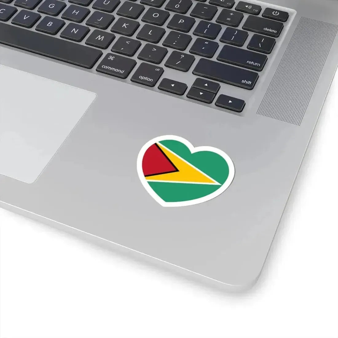 Heart Flag of Guyana - STICKER Vinyl Kiss-Cut Decal - The Sticker Space
