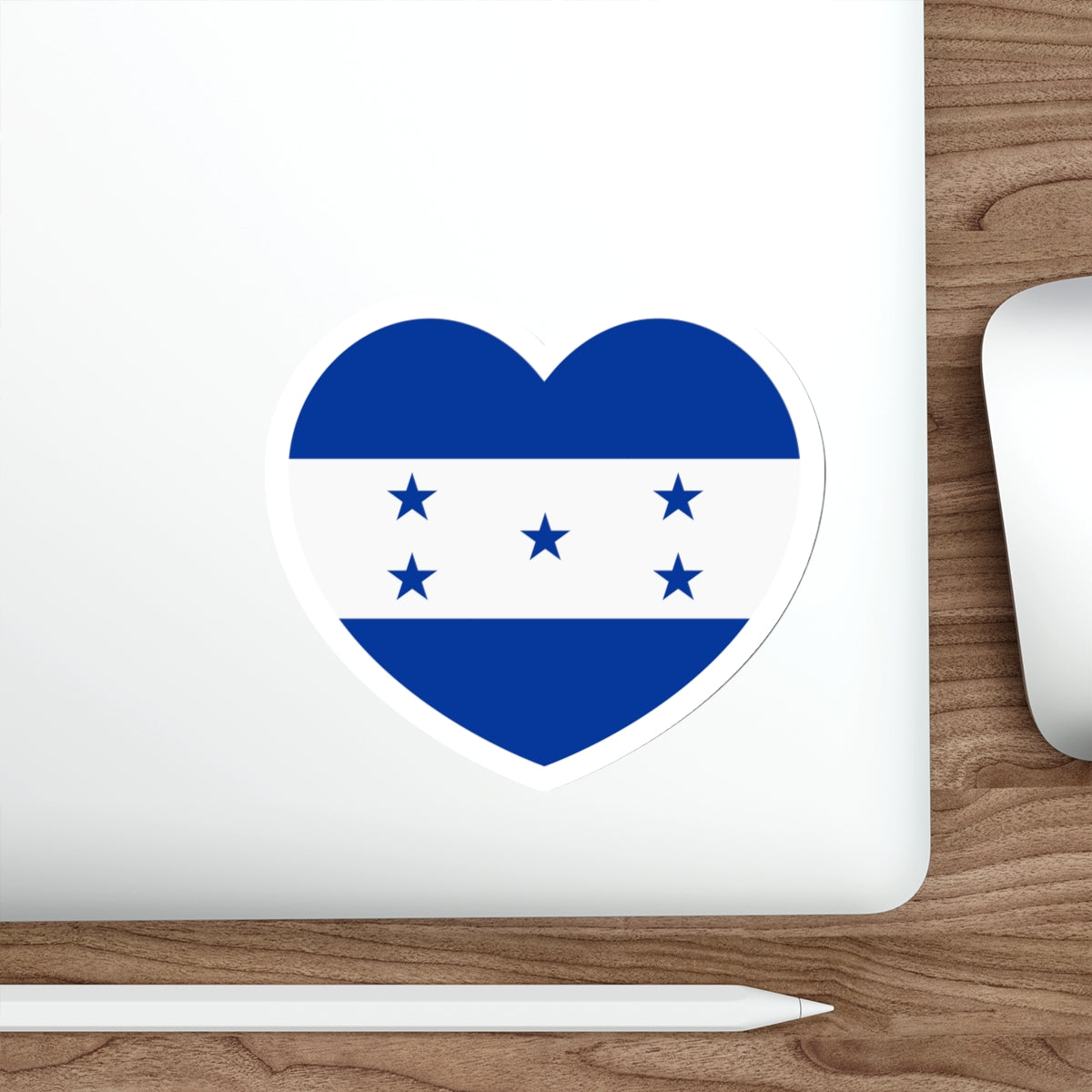 Heart Flag of Honduras 1949-2022 - STICKER Vinyl Die-Cut Decal-The Sticker Space