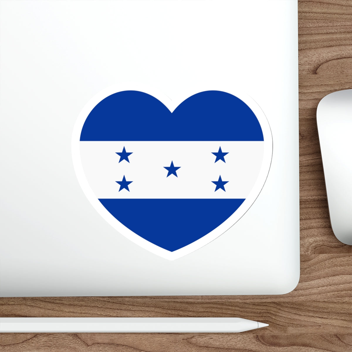 Heart Flag of Honduras 1949-2022 - STICKER Vinyl Die-Cut Decal-The Sticker Space