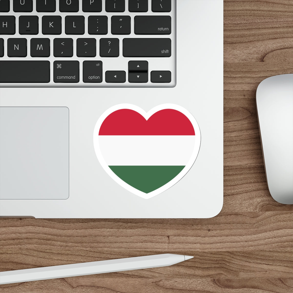 Heart Flag of Hungary - STICKER Vinyl Die-Cut Decal-The Sticker Space