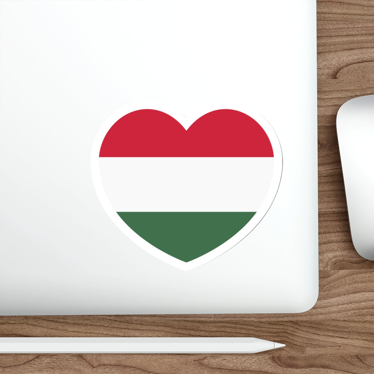 Heart Flag of Hungary - STICKER Vinyl Die-Cut Decal-The Sticker Space