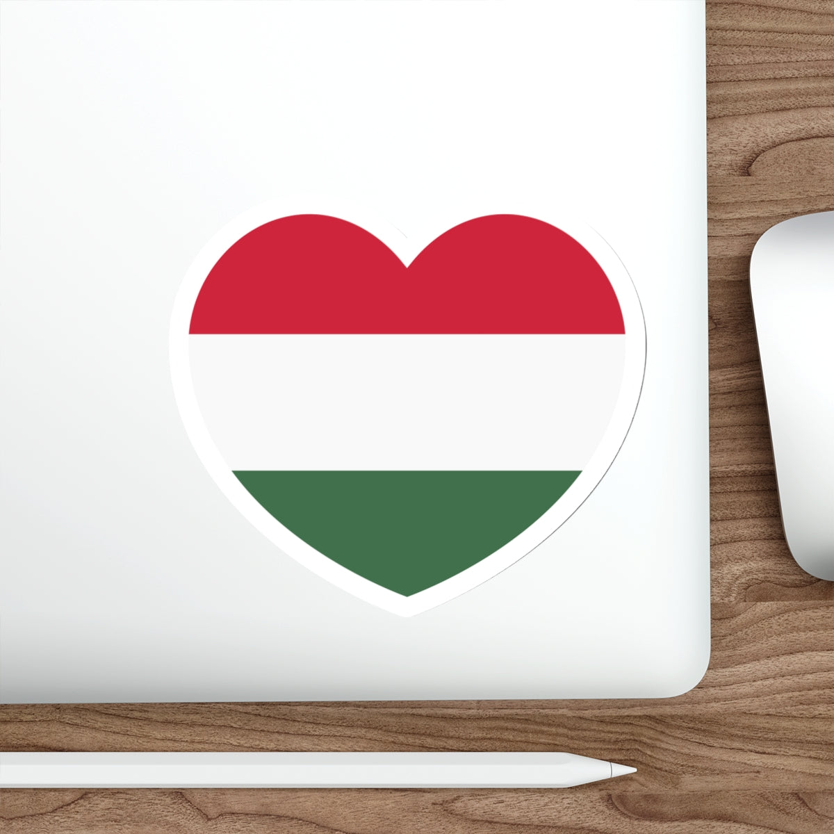 Heart Flag of Hungary - STICKER Vinyl Die-Cut Decal-The Sticker Space