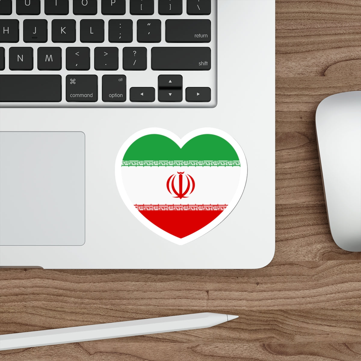 Heart Flag of Iran - STICKER Vinyl Die-Cut Decal-The Sticker Space