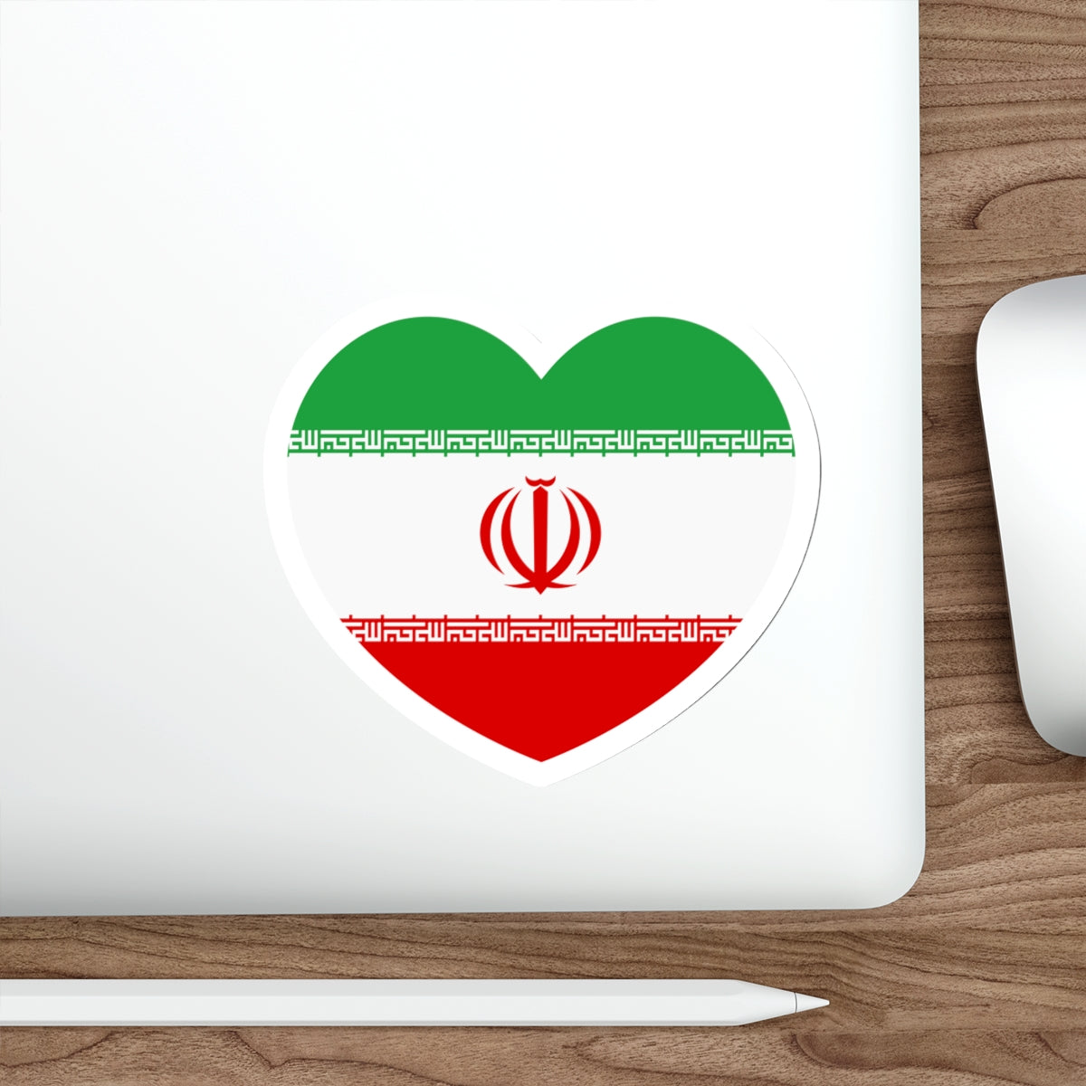 Heart Flag of Iran - STICKER Vinyl Die-Cut Decal-The Sticker Space