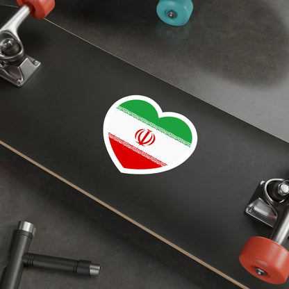 Heart Flag of Iran - STICKER Vinyl Die-Cut Decal-The Sticker Space