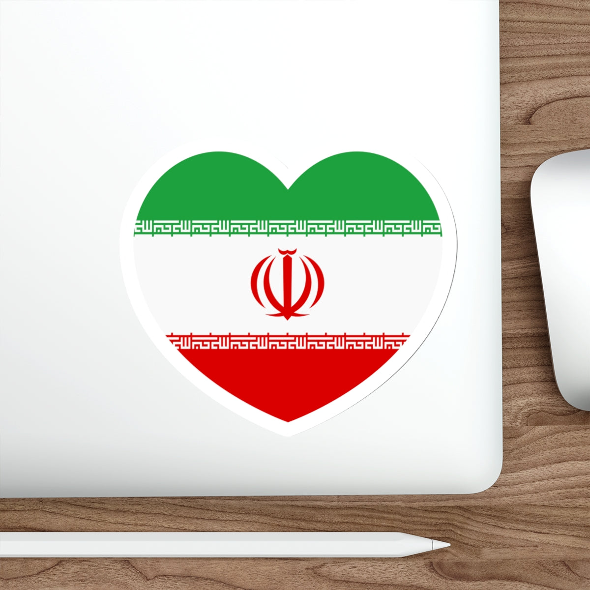 Heart Flag of Iran - STICKER Vinyl Die-Cut Decal-The Sticker Space