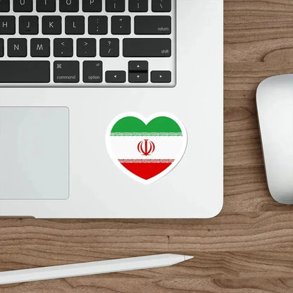 Heart Flag of Iran - STICKER Vinyl Die-Cut Decal - The Sticker Space