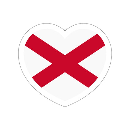 Heart Flag of Ireland Saint Patrick's Saltire - STICKER Vinyl Die-Cut Decal-White-The Sticker Space