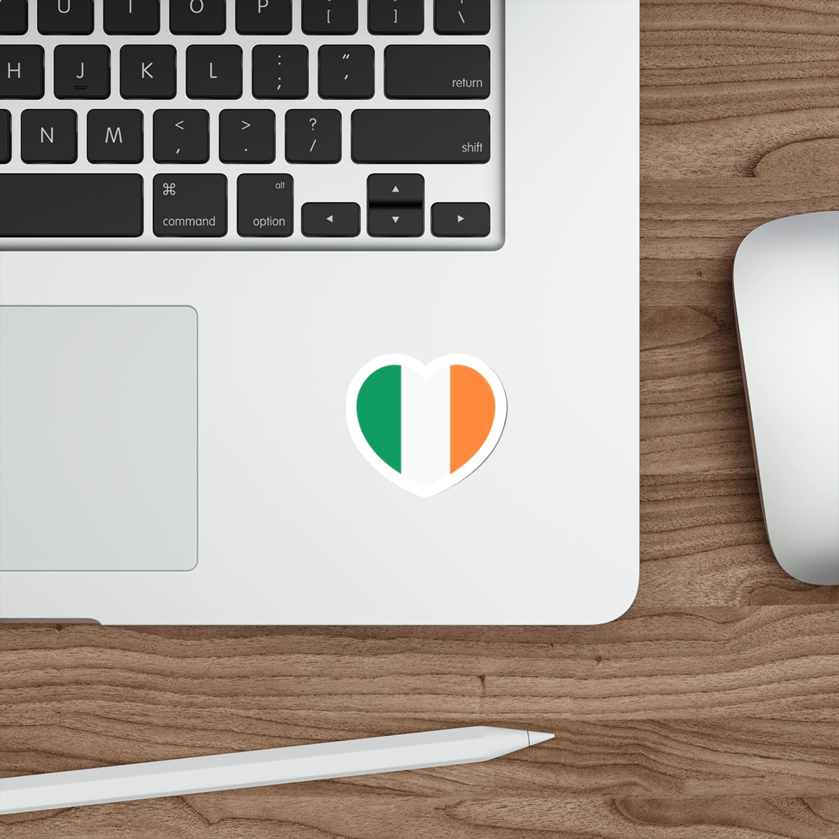 Heart Flag of Ireland - STICKER Vinyl Die-Cut Decal-The Sticker Space