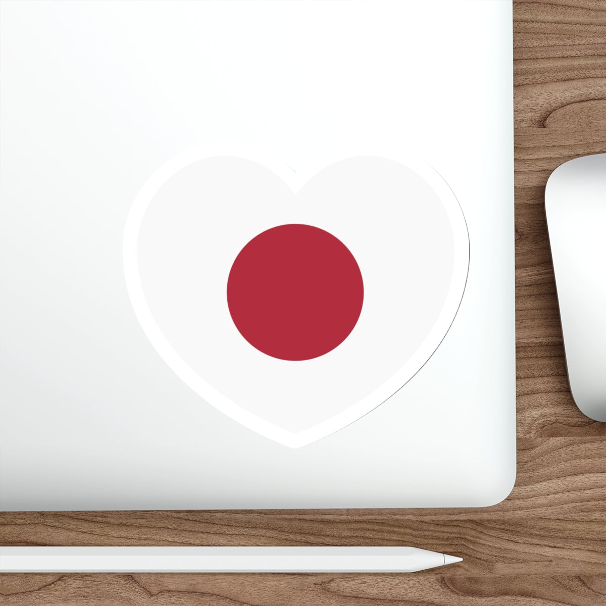 Heart Flag of Japan 1870-1999 - STICKER Vinyl Die-Cut Decal-The Sticker Space