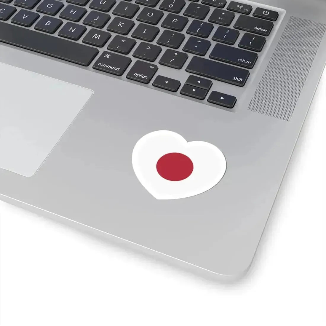 Heart Flag of Japan 1870-1999 - STICKER Vinyl Kiss-Cut Decal - The Sticker Space