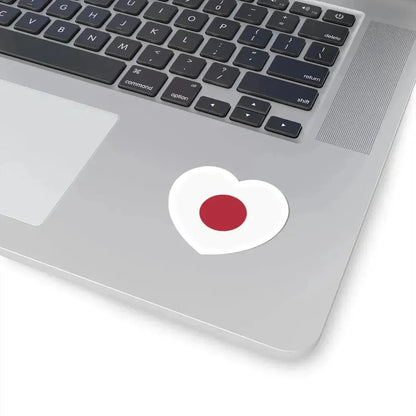 Heart Flag of Japan 1870-1999 - STICKER Vinyl Kiss-Cut Decal - The Sticker Space