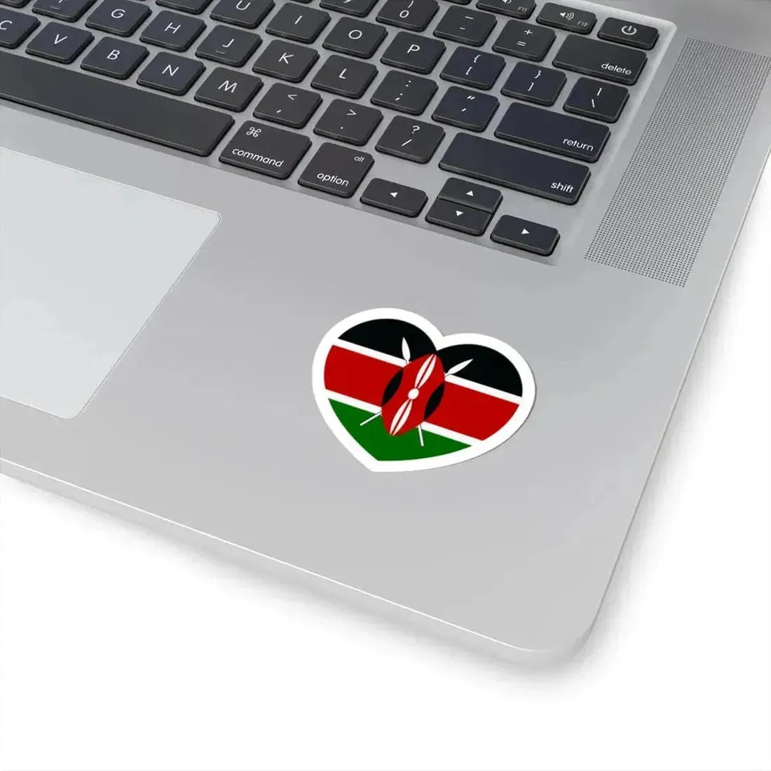 Heart Flag of Kenya - STICKER Vinyl Kiss-Cut Decal - The Sticker Space