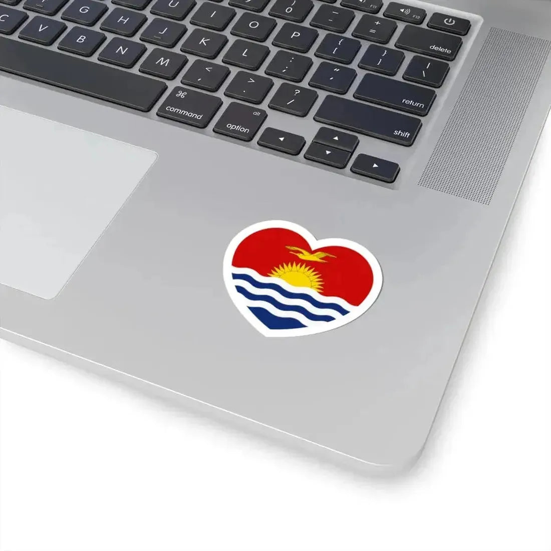 Heart Flag of Kiribati - STICKER Vinyl Kiss-Cut Decal - The Sticker Space
