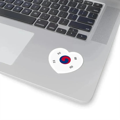 Heart Flag of Korea 1882-1910 - STICKER Vinyl Kiss-Cut Decal - The Sticker Space