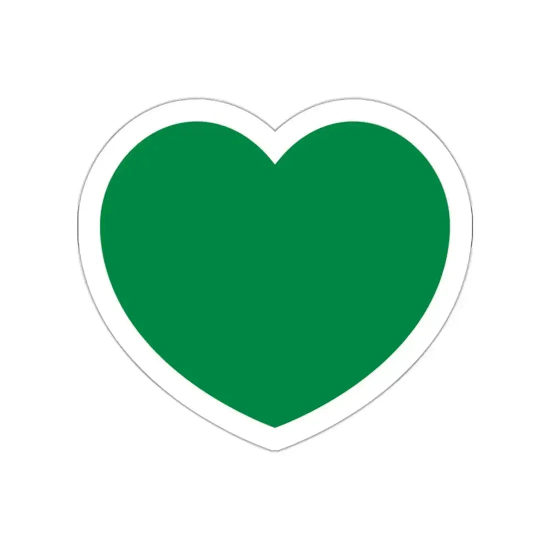Heart Flag of Libya 1977-2011 - STICKER Vinyl Die-Cut Decal White Die-Cut 2 Inch - The Sticker Space
