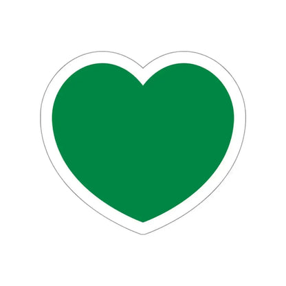 Heart Flag of Libya 1977-2011 - STICKER Vinyl Die-Cut Decal White Die-Cut 3 Inch - The Sticker Space