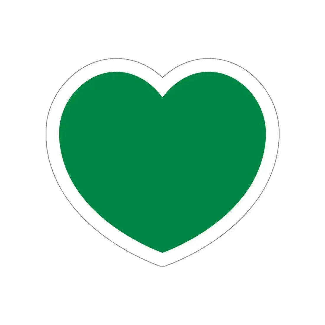 Heart Flag of Libya 1977-2011 - STICKER Vinyl Die-Cut Decal White Die-Cut 6 Inch - The Sticker Space