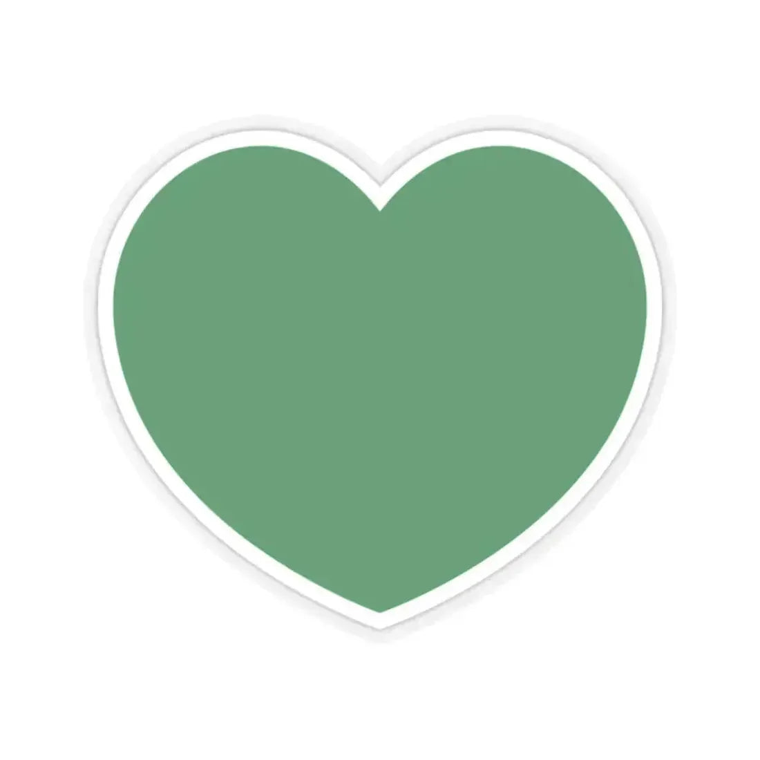 Heart Flag of Libya 1977-2011 - STICKER Vinyl Kiss-Cut Decal 2 Inch Transparent - The Sticker Space