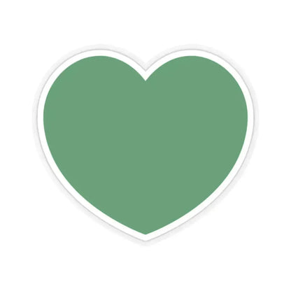 Heart Flag of Libya 1977-2011 - STICKER Vinyl Kiss-Cut Decal 2 Inch Transparent - The Sticker Space