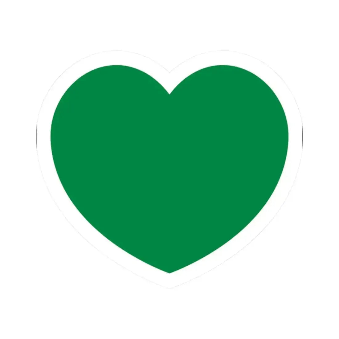Heart Flag of Libya 1977-2011 - STICKER Vinyl Kiss-Cut Decal 2 Inch White - The Sticker Space