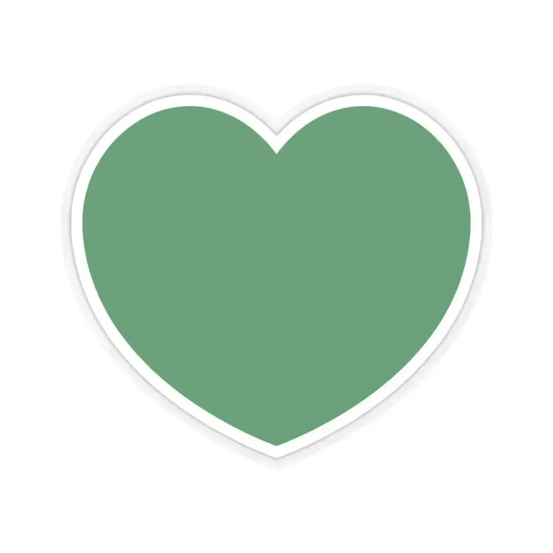 Heart Flag of Libya 1977-2011 - STICKER Vinyl Kiss-Cut Decal 3 Inch Transparent - The Sticker Space