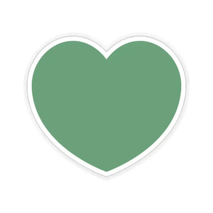 Heart Flag of Libya 1977-2011 - STICKER Vinyl Kiss-Cut Decal 3 Inch Transparent - The Sticker Space