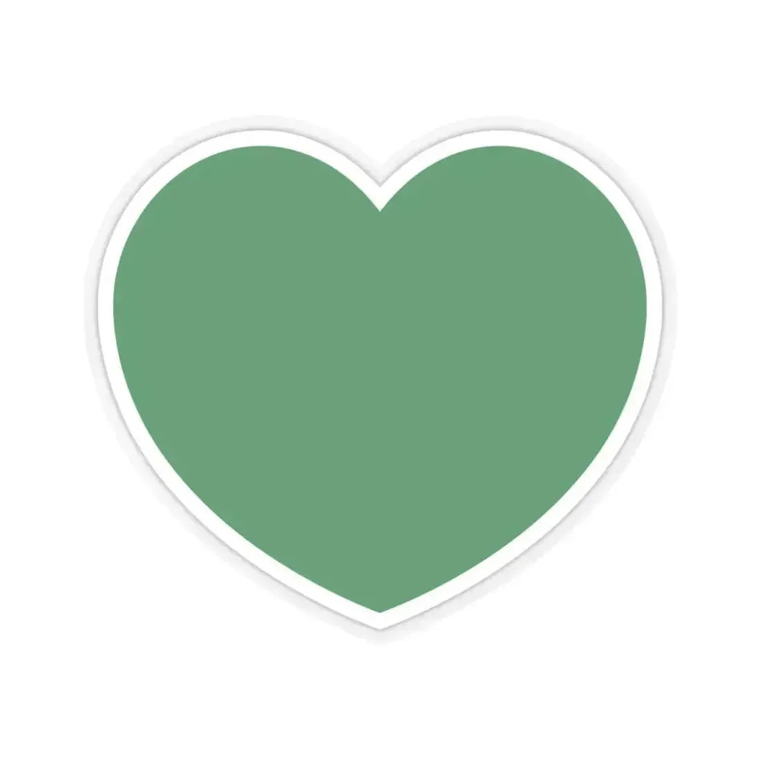 Heart Flag of Libya 1977-2011 - STICKER Vinyl Kiss-Cut Decal 4 Inch Transparent - The Sticker Space