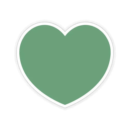 Heart Flag of Libya 1977-2011 - STICKER Vinyl Kiss-Cut Decal 4 Inch Transparent - The Sticker Space