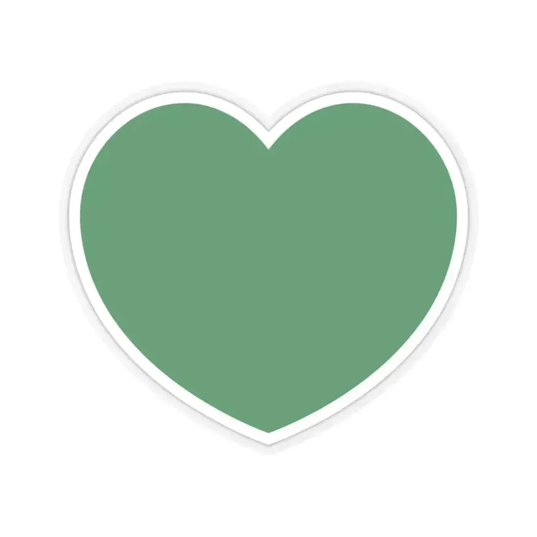 Heart Flag of Libya 1977-2011 - STICKER Vinyl Kiss-Cut Decal 6 Inch Transparent - The Sticker Space