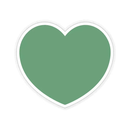 Heart Flag of Libya 1977-2011 - STICKER Vinyl Kiss-Cut Decal 6 Inch Transparent - The Sticker Space