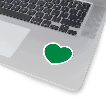 Heart Flag of Libya 1977-2011 - STICKER Vinyl Kiss-Cut Decal - The Sticker Space