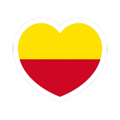 Heart Flag of Liechtenstein 1719-1852 - STICKER Vinyl Kiss-Cut Decal 3 Inch White - The Sticker Space