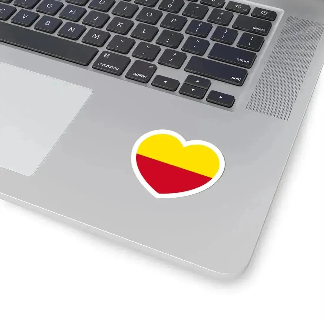 Heart Flag of Liechtenstein 1719-1852 - STICKER Vinyl Kiss-Cut Decal - The Sticker Space
