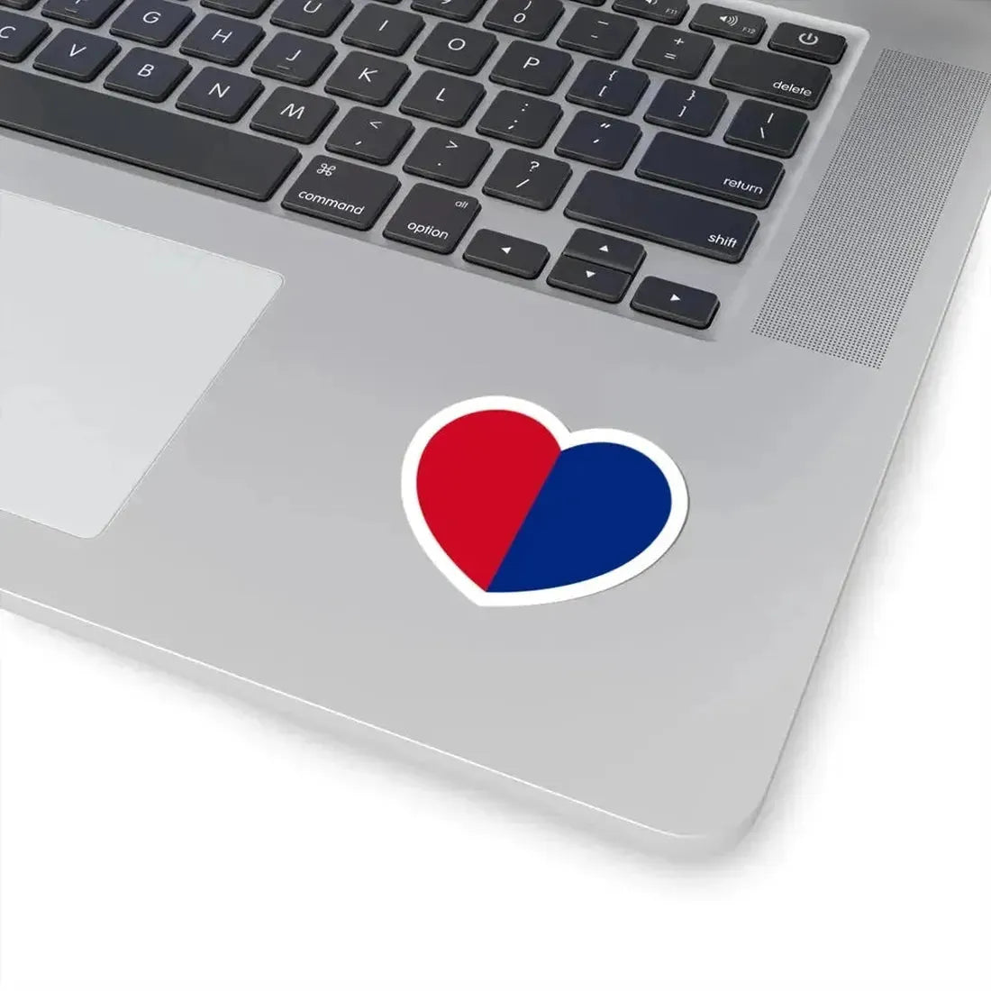 Heart Flag of Liechtenstein 1852-1921 - STICKER Vinyl Kiss-Cut Decal - The Sticker Space