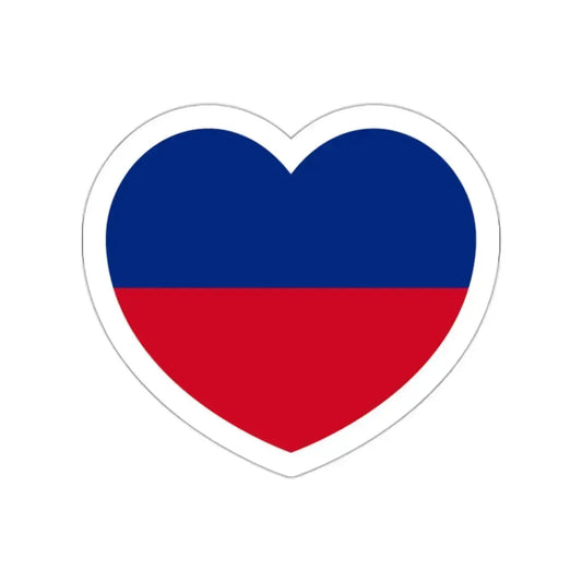 Heart Flag of Liechtenstein 1921-1937 - STICKER Vinyl Die-Cut Decal White Die-Cut 2 Inch - The Sticker Space