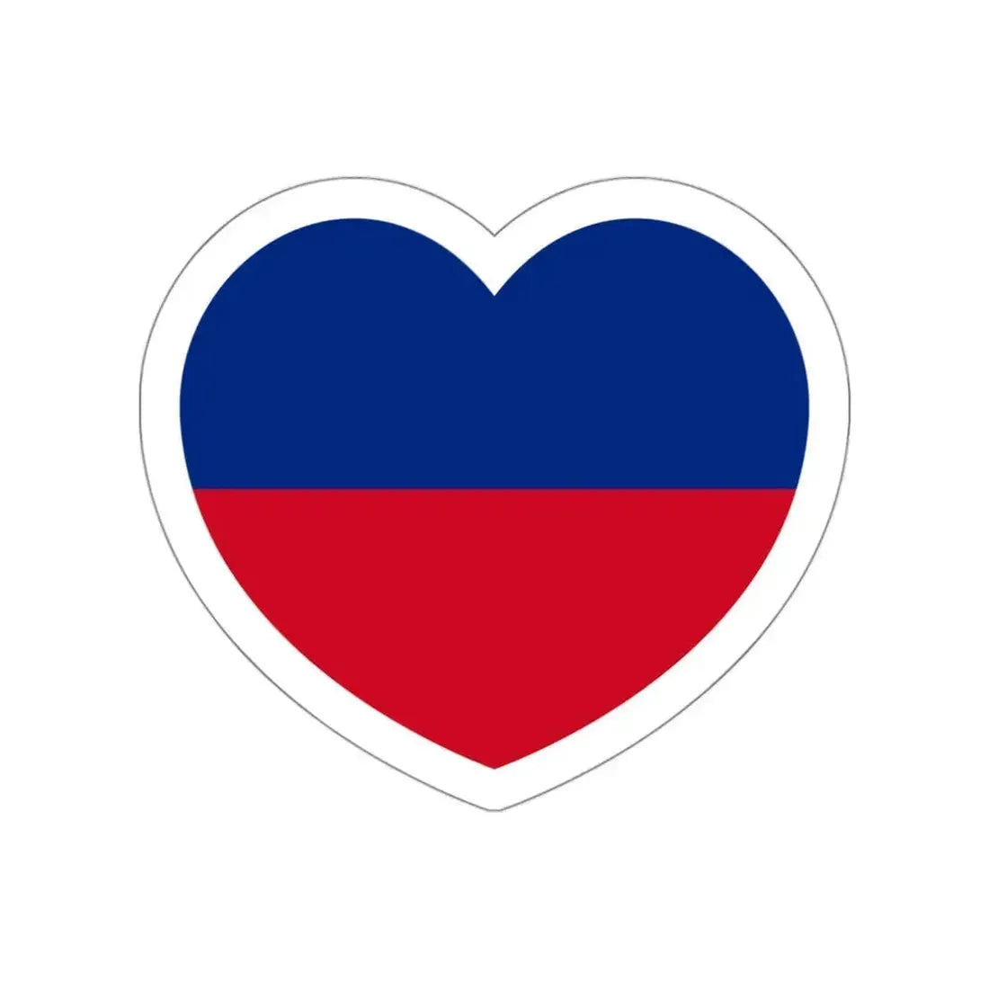 Heart Flag of Liechtenstein 1921-1937 - STICKER Vinyl Die-Cut Decal White Die-Cut 3 Inch - The Sticker Space