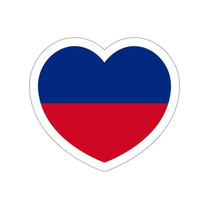 Heart Flag of Liechtenstein 1921-1937 - STICKER Vinyl Die-Cut Decal White Die-Cut 3 Inch - The Sticker Space