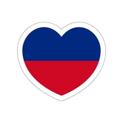 Heart Flag of Liechtenstein 1921-1937 - STICKER Vinyl Die-Cut Decal White Die-Cut 5 Inch - The Sticker Space