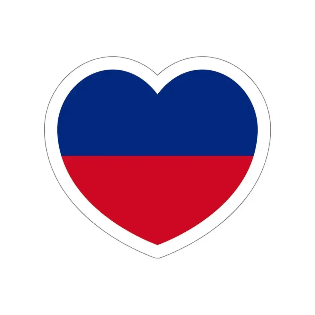 Heart Flag of Liechtenstein 1921-1937 - STICKER Vinyl Die-Cut Decal White Die-Cut 6 Inch - The Sticker Space