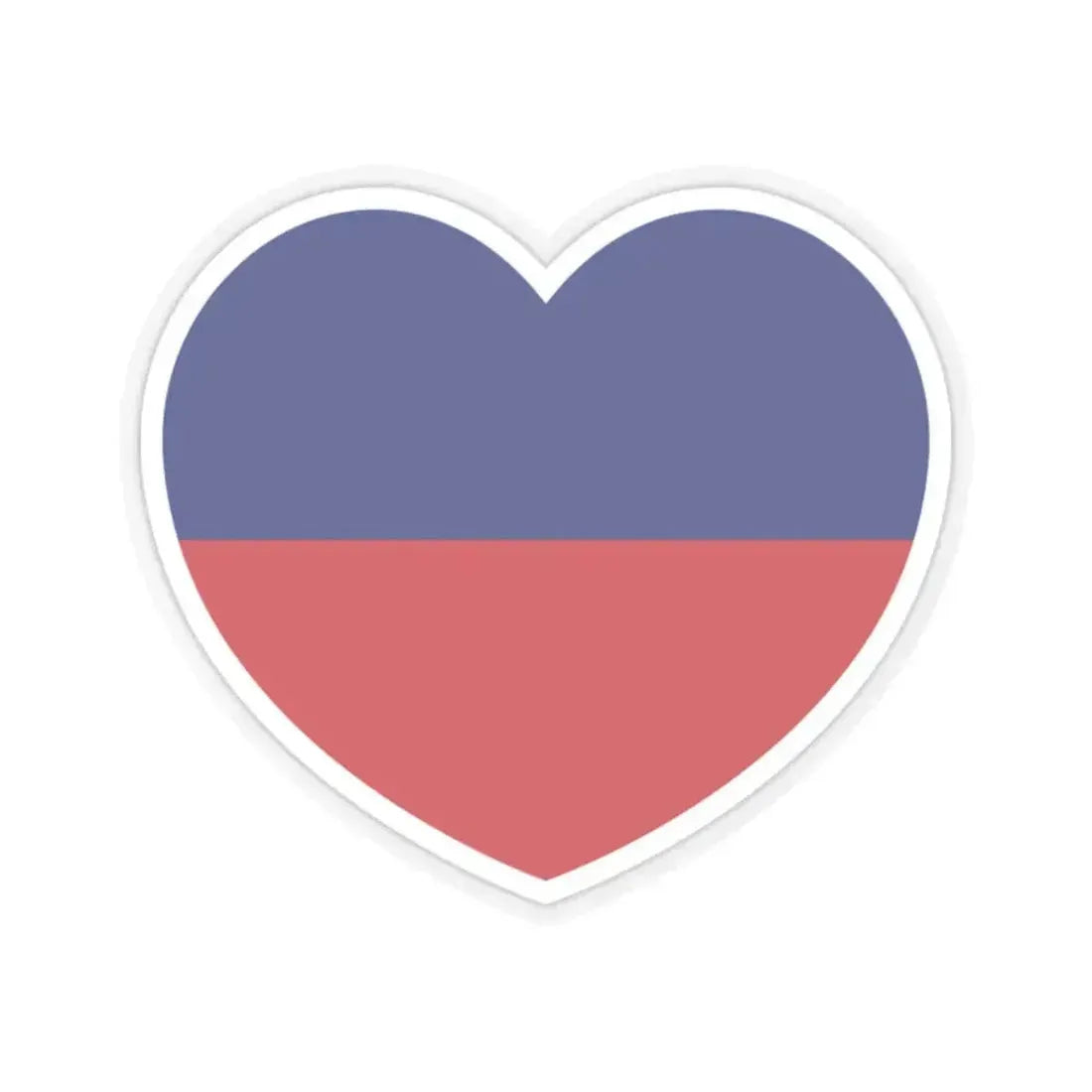 Heart Flag of Liechtenstein 1921-1937 - STICKER Vinyl Kiss-Cut Decal 2 Inch Transparent - The Sticker Space