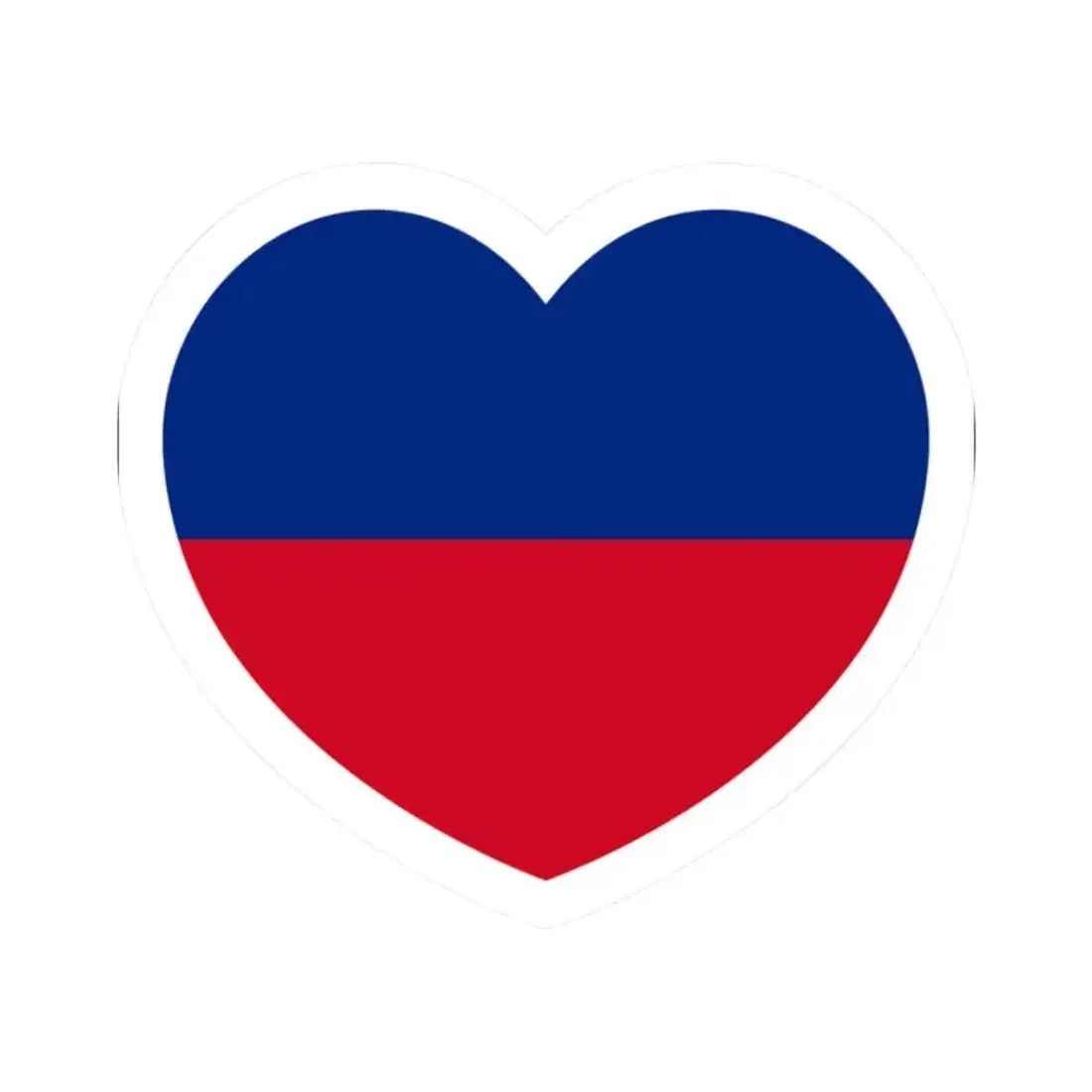 Heart Flag of Liechtenstein 1921-1937 - STICKER Vinyl Kiss-Cut Decal 2 Inch White - The Sticker Space