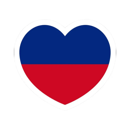 Heart Flag of Liechtenstein 1921-1937 - STICKER Vinyl Kiss-Cut Decal 2 Inch White - The Sticker Space