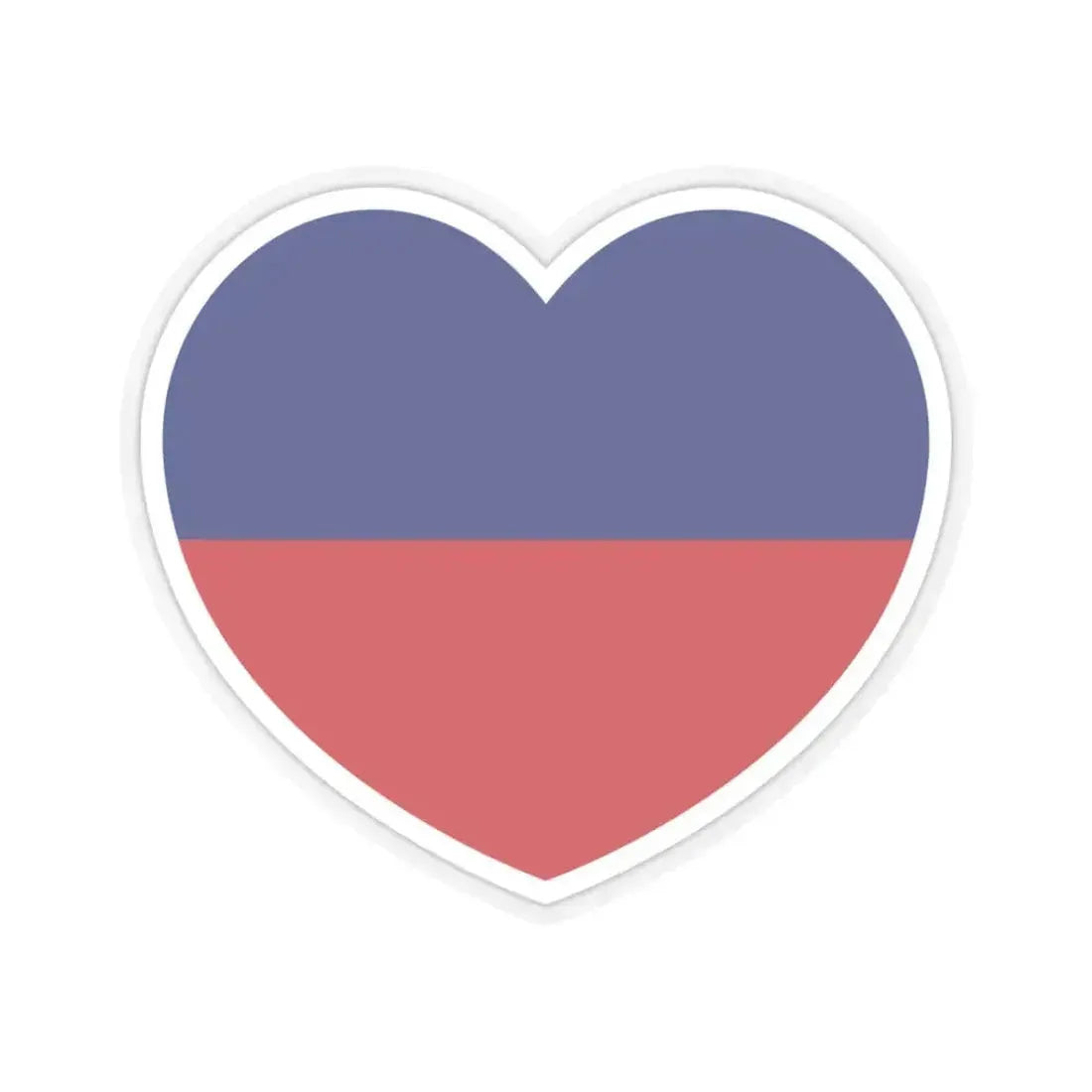 Heart Flag of Liechtenstein 1921-1937 - STICKER Vinyl Kiss-Cut Decal 3 Inch Transparent - The Sticker Space