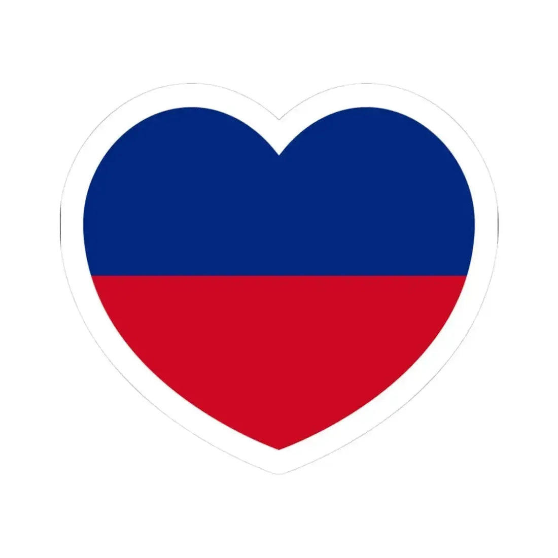 Heart Flag of Liechtenstein 1921-1937 - STICKER Vinyl Kiss-Cut Decal 3 Inch White - The Sticker Space