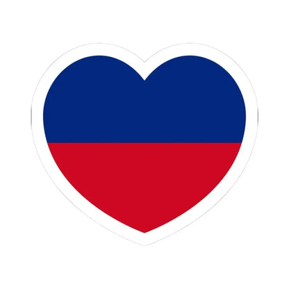 Heart Flag of Liechtenstein 1921-1937 - STICKER Vinyl Kiss-Cut Decal 3 Inch White - The Sticker Space